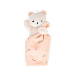 Kaloo Carre Douceur Doudou Luxusní usínáček růžový medvídek