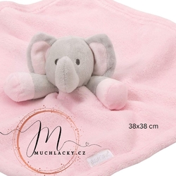 Muchláček slon růžový - hračky pro miminko