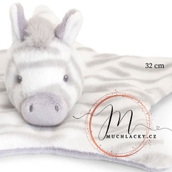 Keel Toys usínáček muchláček Cuddle ZEBRA