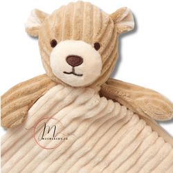 Snuggle Tots řádkovaný muchláček medvídek hnědý