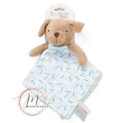 Snuggle Tots usínáček štěňátko s modrou dečkou