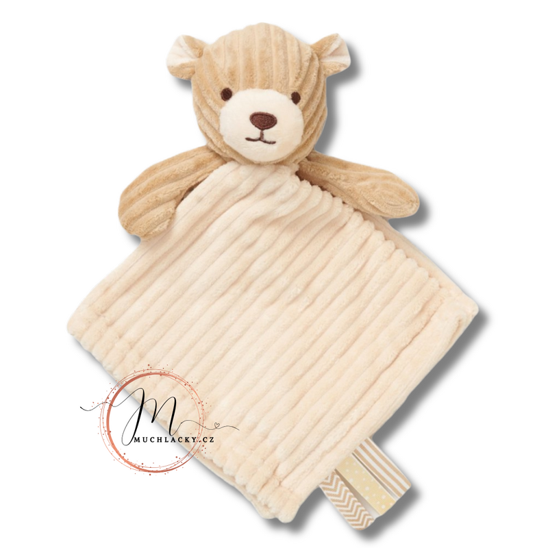 Snuggle Tots řádkovaný muchláček medvídek hnědý
