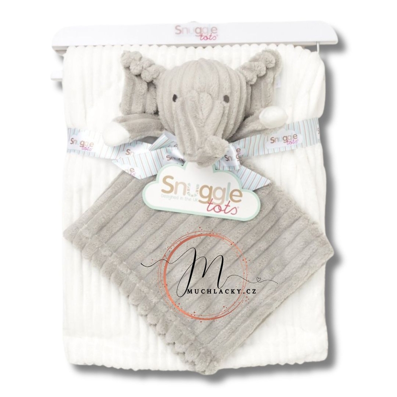 Snuggle Tots Baby Usínáček slon a deka pro miminka